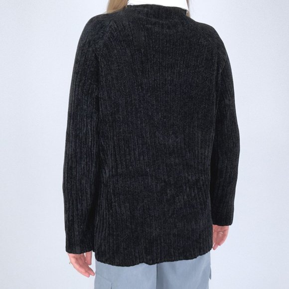 Vintage Essential Black Chenille Sweater - Picture 5 of 5
